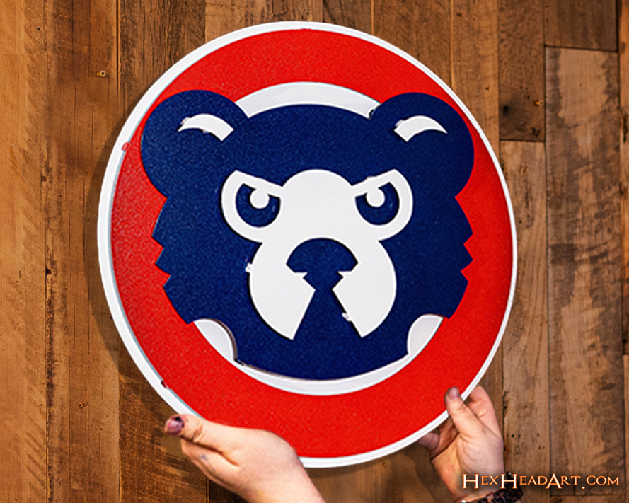 Chicago Cubs "94-96" 3D Vintage Metal Wall Art