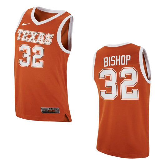 Texas Longhorns Christian Bishop College Basketball 2021 Top Transfers Jersey Orange