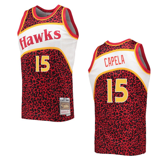 Clint Capela Atlanta Hawks Wildlife Hardwood Classics Jersey Red