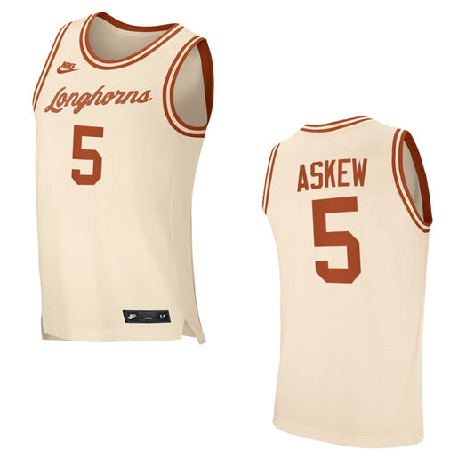 Texas Longhorns Devin Askew Retro 2021 Top Transfers Jersey White