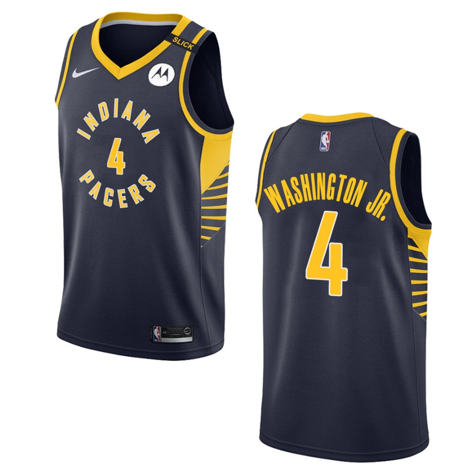 Indiana Pacers Duane Washington Jr. Icon Edition Jersey Navy