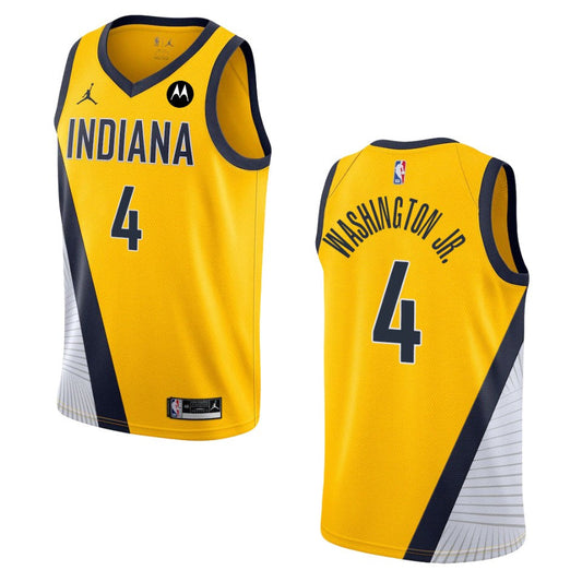 Indiana Pacers Duane Washington Jr. Statement Edition Jersey Gold