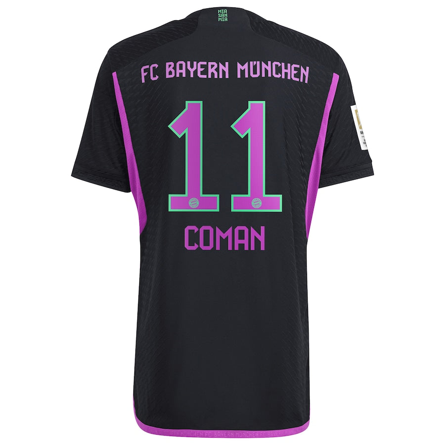 Kingsley Coman Bayern Munich adidas 2023/24 Away Player Jersey - Black