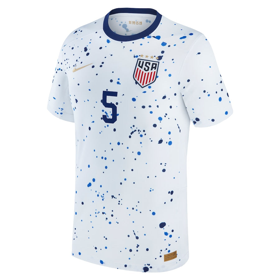 Kelley O'Hara USWNT Nike 2023 Home  Player Jersey - White