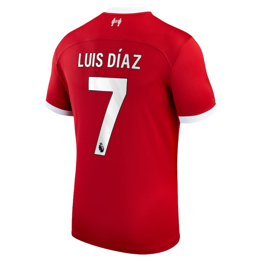 Luis Diaz Liverpool Nike 2023/24 Home Player Jersey - Red