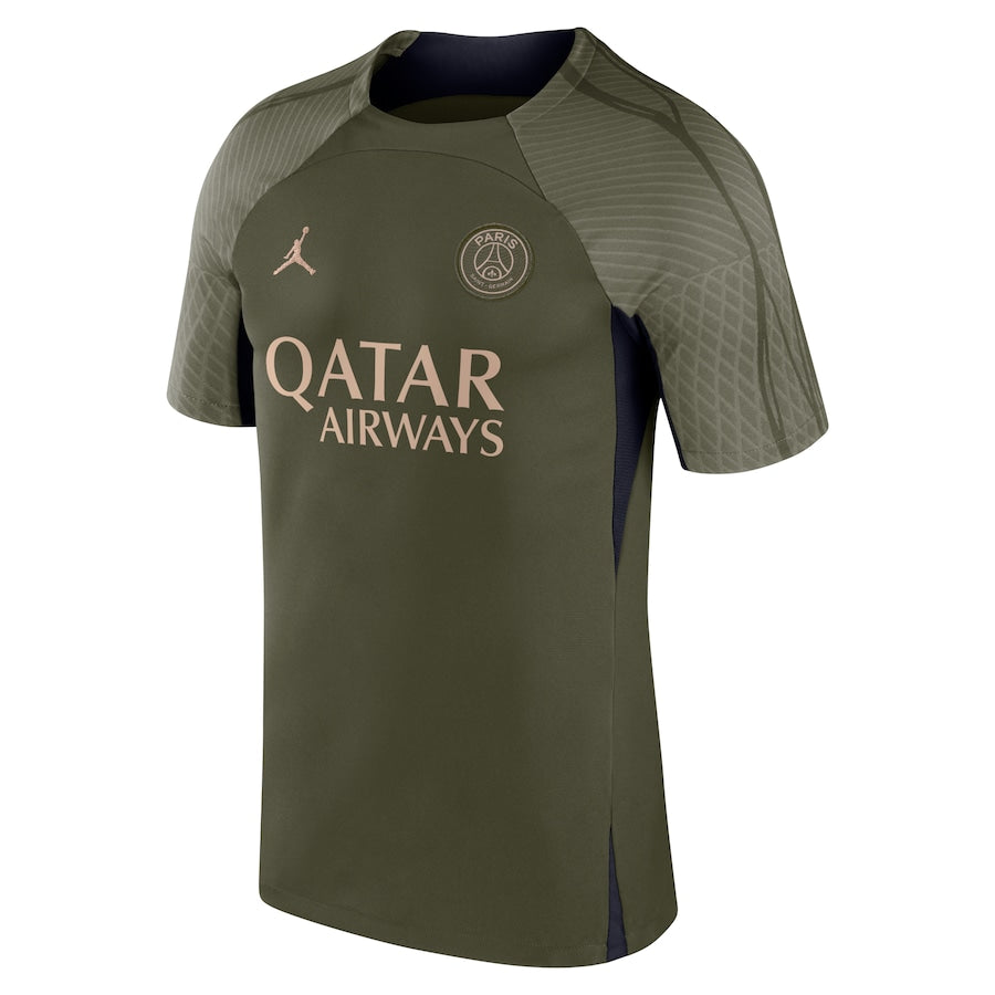 Paris Saint-Germain Jordan Brand 2023/24 Fourth  Strike Training Top - Olive