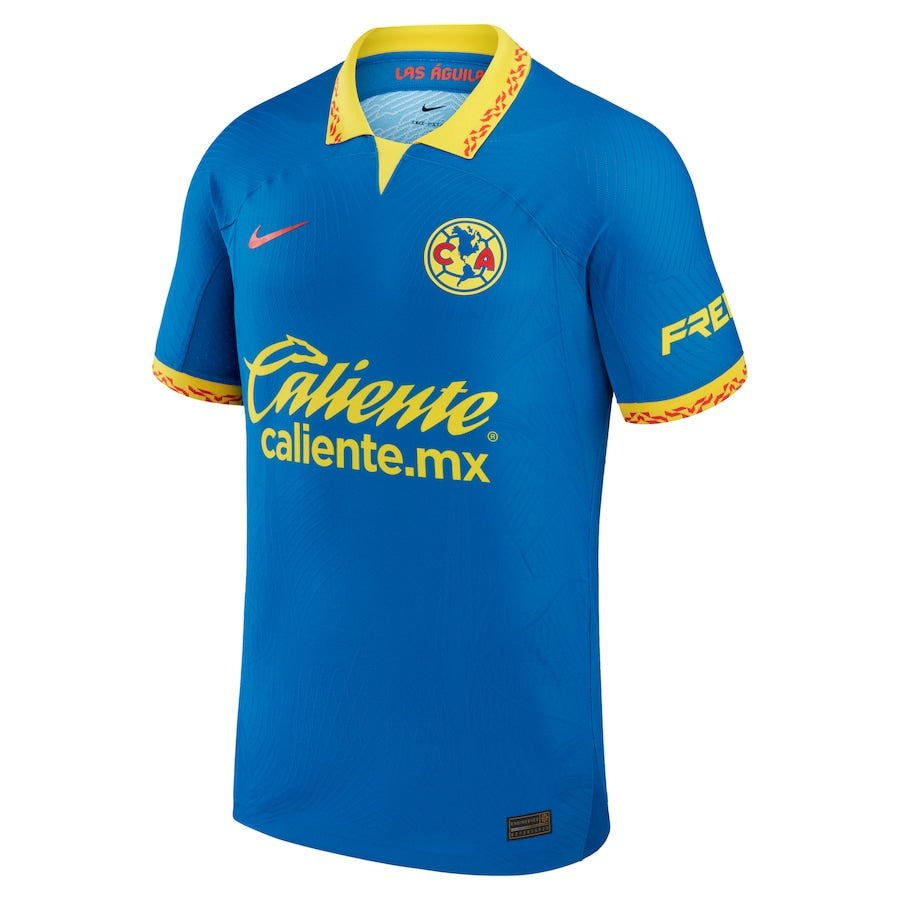 Alejandro Zendejas Club America Nike Away 2023/24 Authentic Jersey - Blue