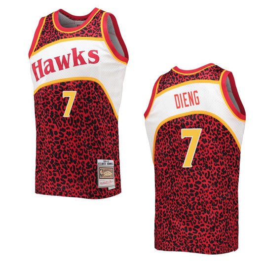 Gorgui Dieng Atlanta Hawks Wildlife Hardwood Classics Jersey Red