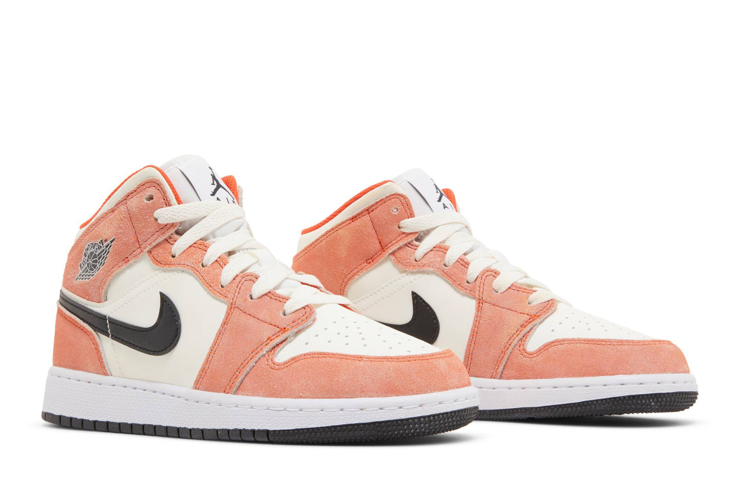 (Grade School) Air Jordan 1 Mid Orange Suede DV1336-800