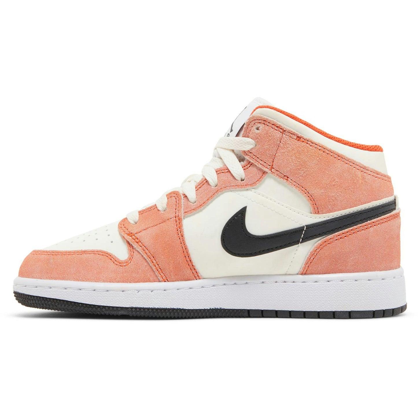 (Grade School) Air Jordan 1 Mid Orange Suede DV1336-800