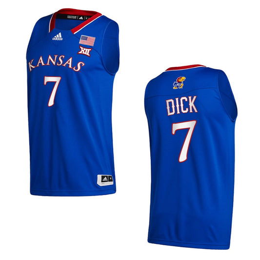 Kansas Jayhawks Gradey Dick Away Class of 2022 Jersey Royal