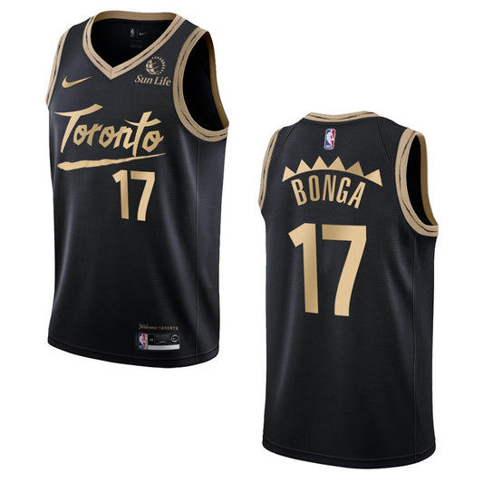 Toronto Raptors Isaac Bonga City Edition Jersey Black