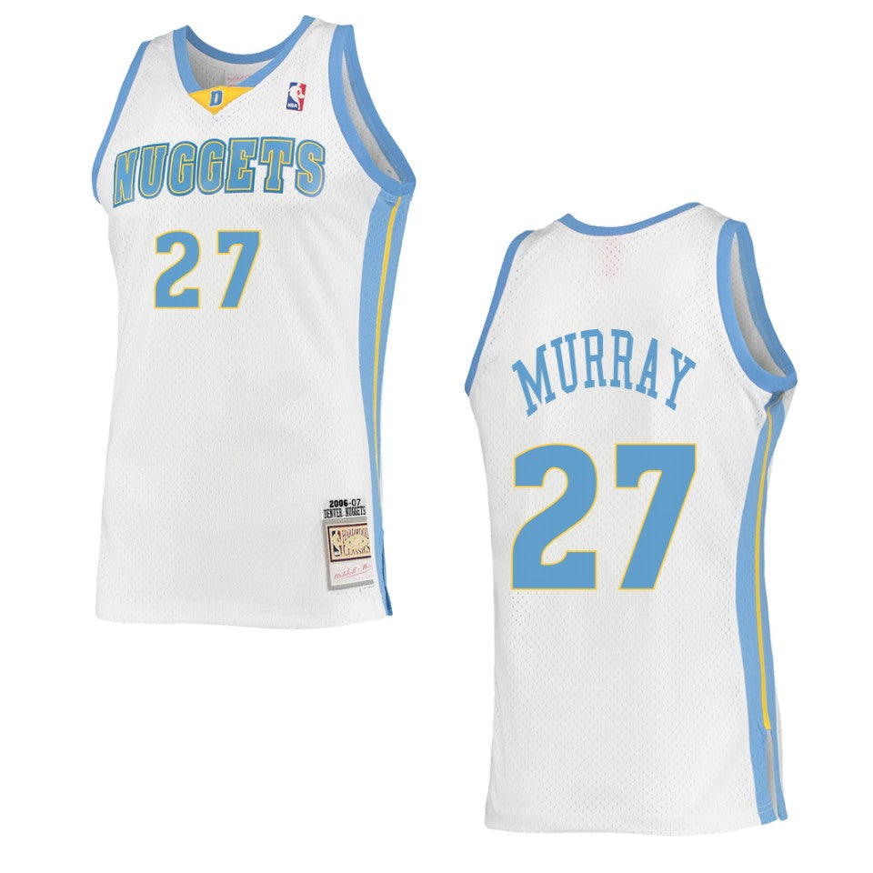 Denver Nuggets Jamal Murray Hardwood Classics Swingman Jersey White