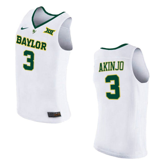 Baylor Bears James Akinjo Home 2021 Top Transfers Jersey White