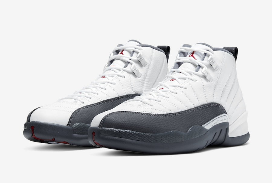 Jordan 12 Retro White Dark Grey