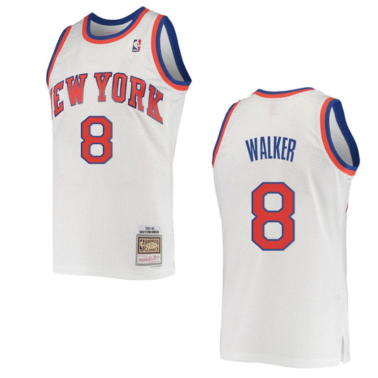 Kemba Walker New York Knicks Hardwood Classics Swingman Jersey White