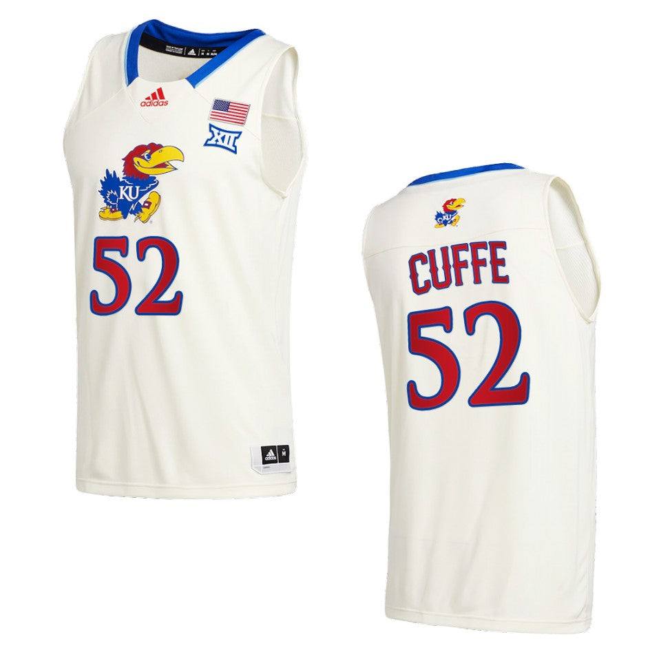 Kansas Jayhawks Kyle Cuffe Class of 2022 Jersey Cream