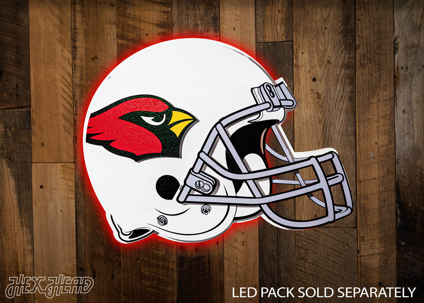 BLITZ Collection - 8 Layer Arizona Cardinals Helmet 3D Vintage Metal Wall Art