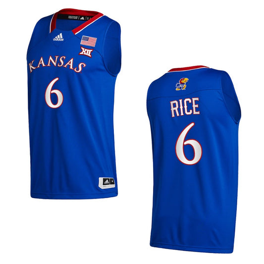 Kansas Jayhawks M.J. Rice Away Class of 2022 5-star prospect Jersey Royal