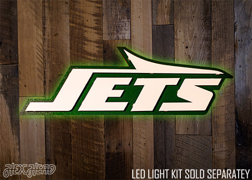 New York Jets Logo 3D Vintage Metal Wall Art