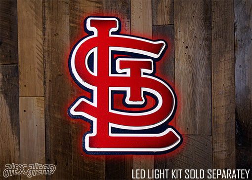 St. Louis Cardinals Updated 2020 "SLT" 3D Vintage Metal Wall Art