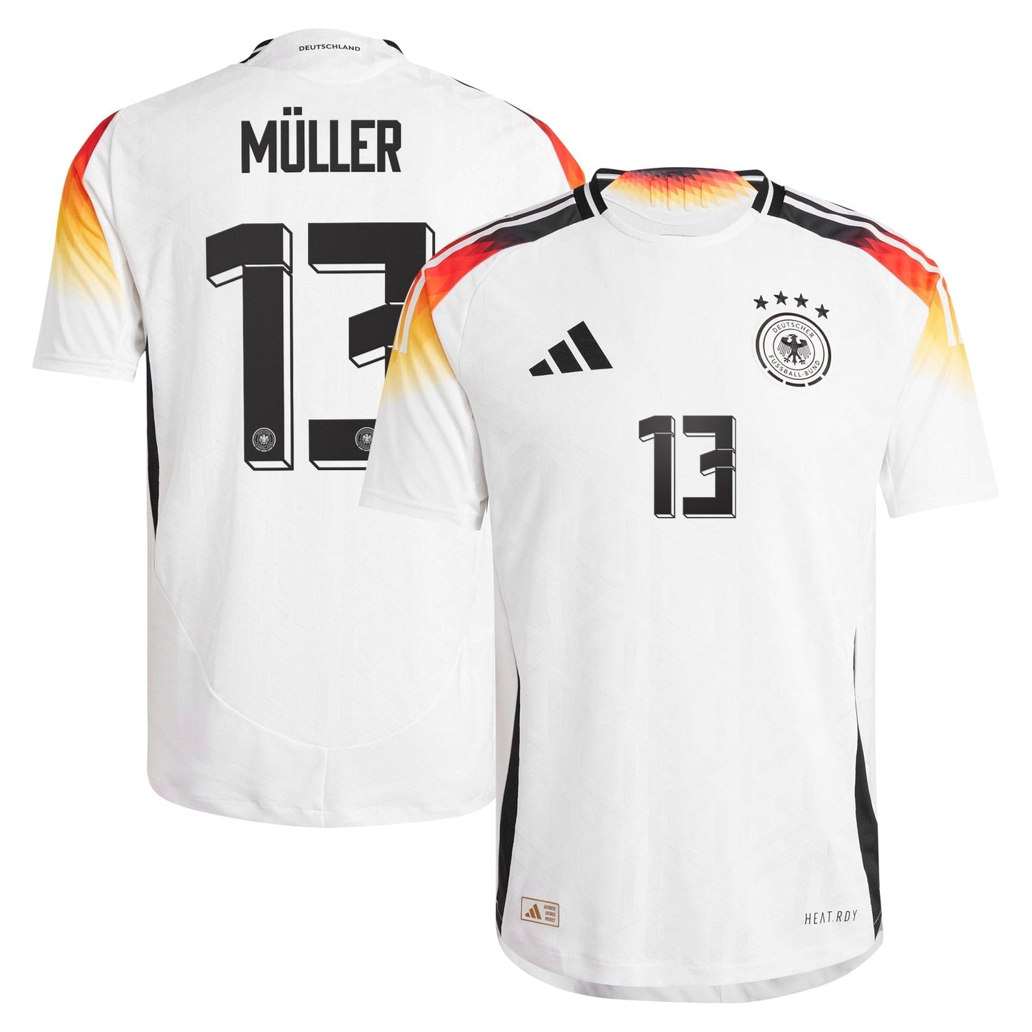 Thomas Muller Germany National Team adidas 2024 Home Jersey - White