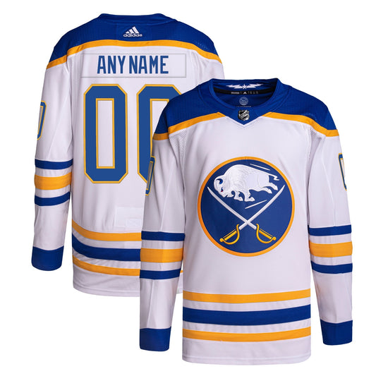 Buffalo Sabres adidas Away Primegreen Custom Jersey - White