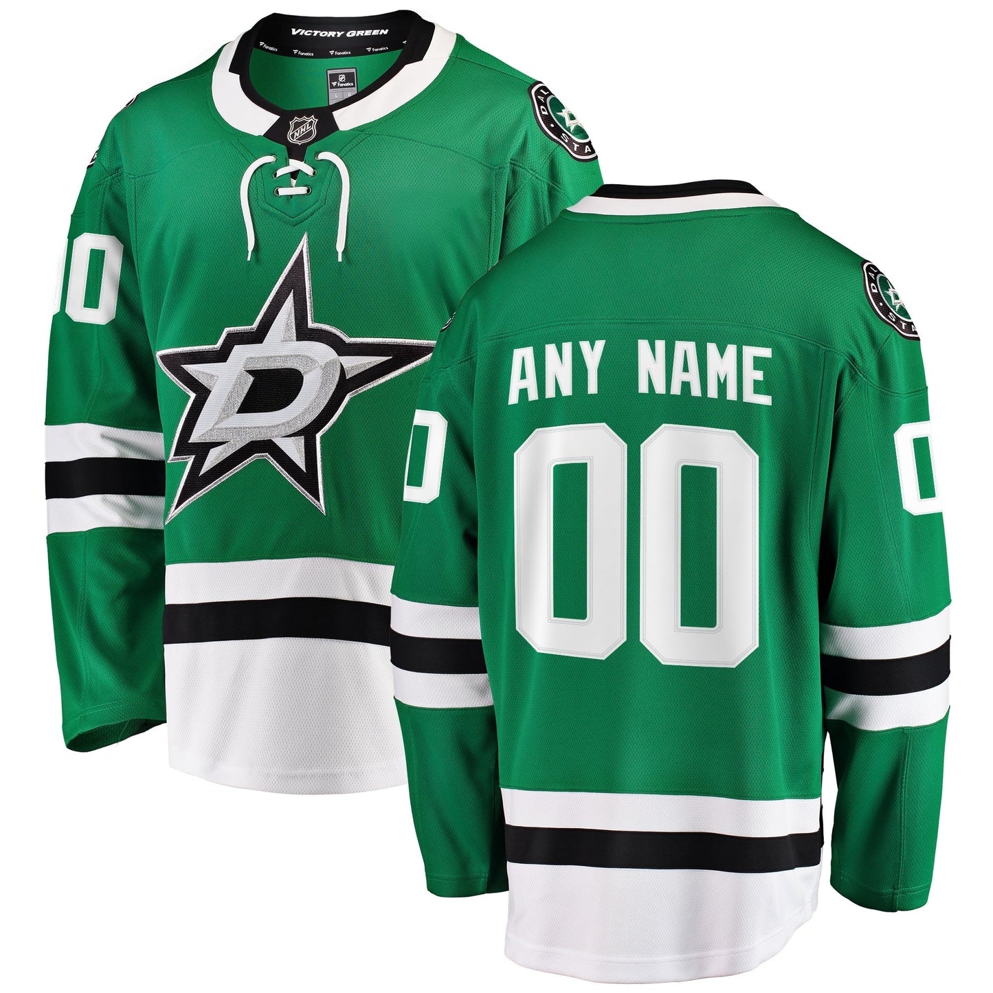 Dallas Stars Fanatics Home Breakaway Custom Jersey - Green