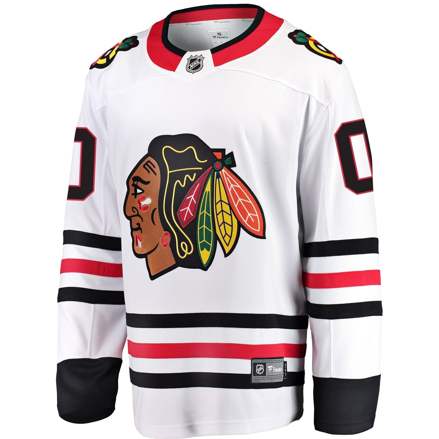 Chicago Blackhawks Fanatics Away Breakaway Custom Jersey - White