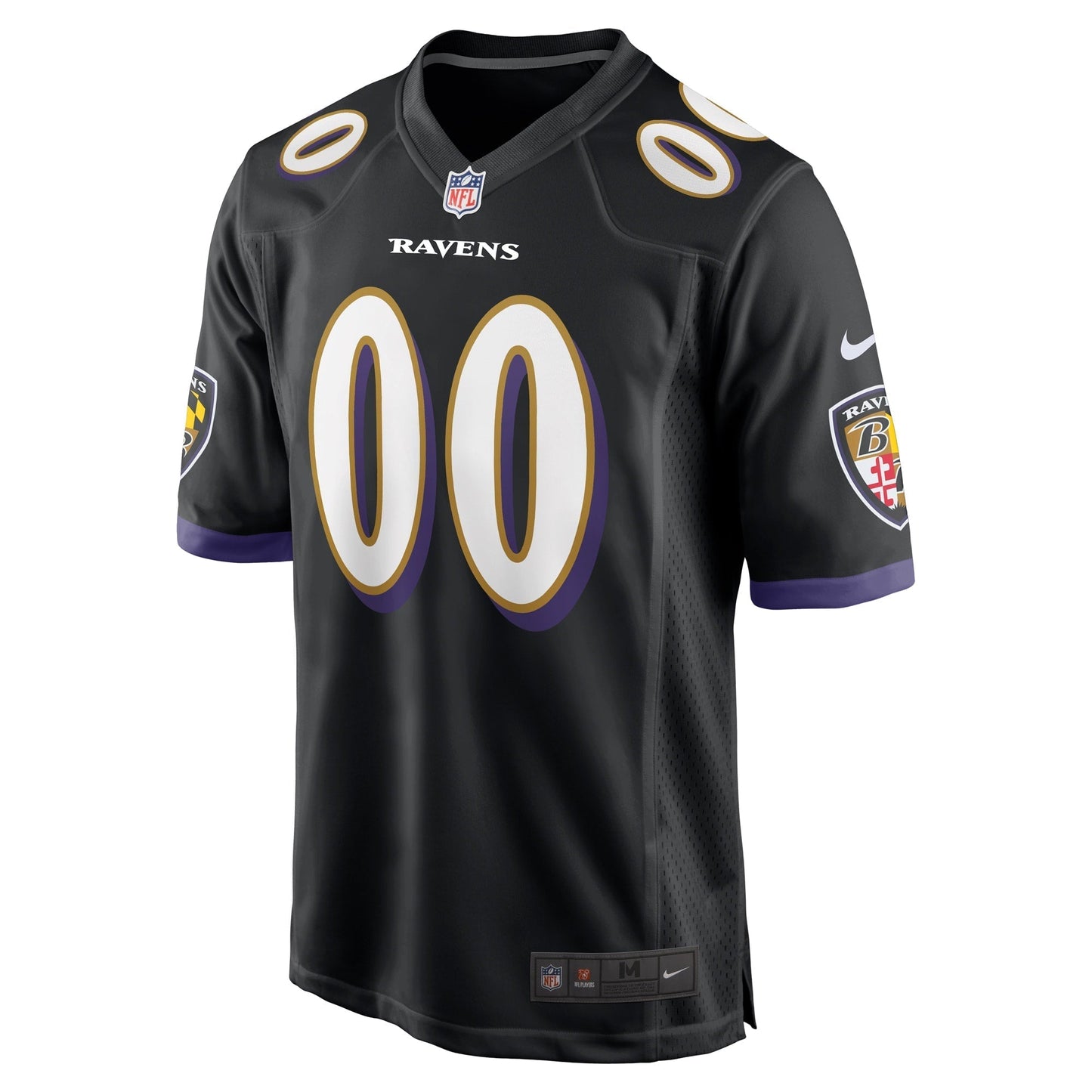 Baltimore Ravens Nike Alternate Custom Game Jersey - Black