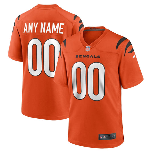 Cincinnati Bengals Nike Alternate Game Custom Jersey - Orange