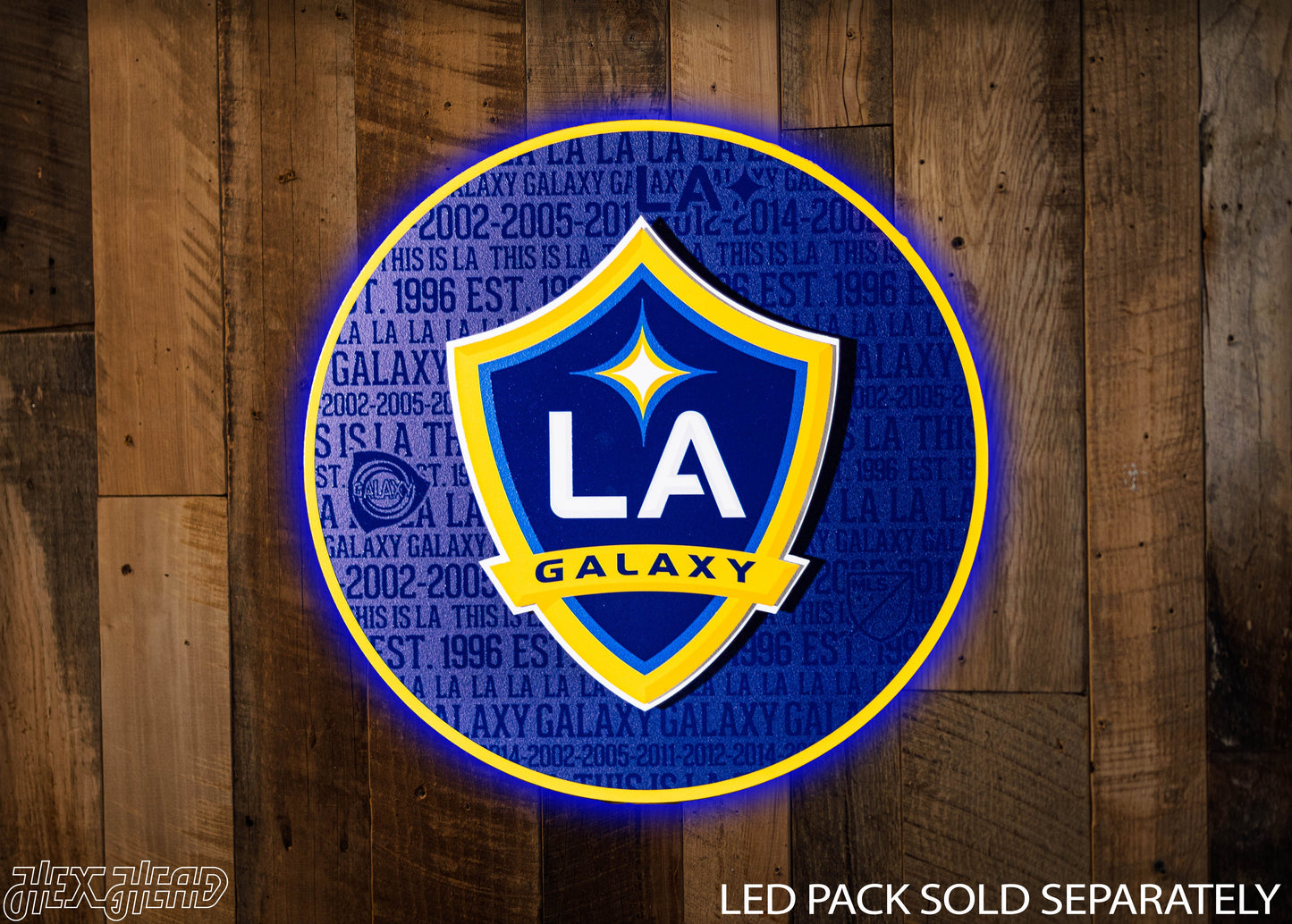 LA Galaxy CRAFT SERIES 3D Embossed Metal Wall Art