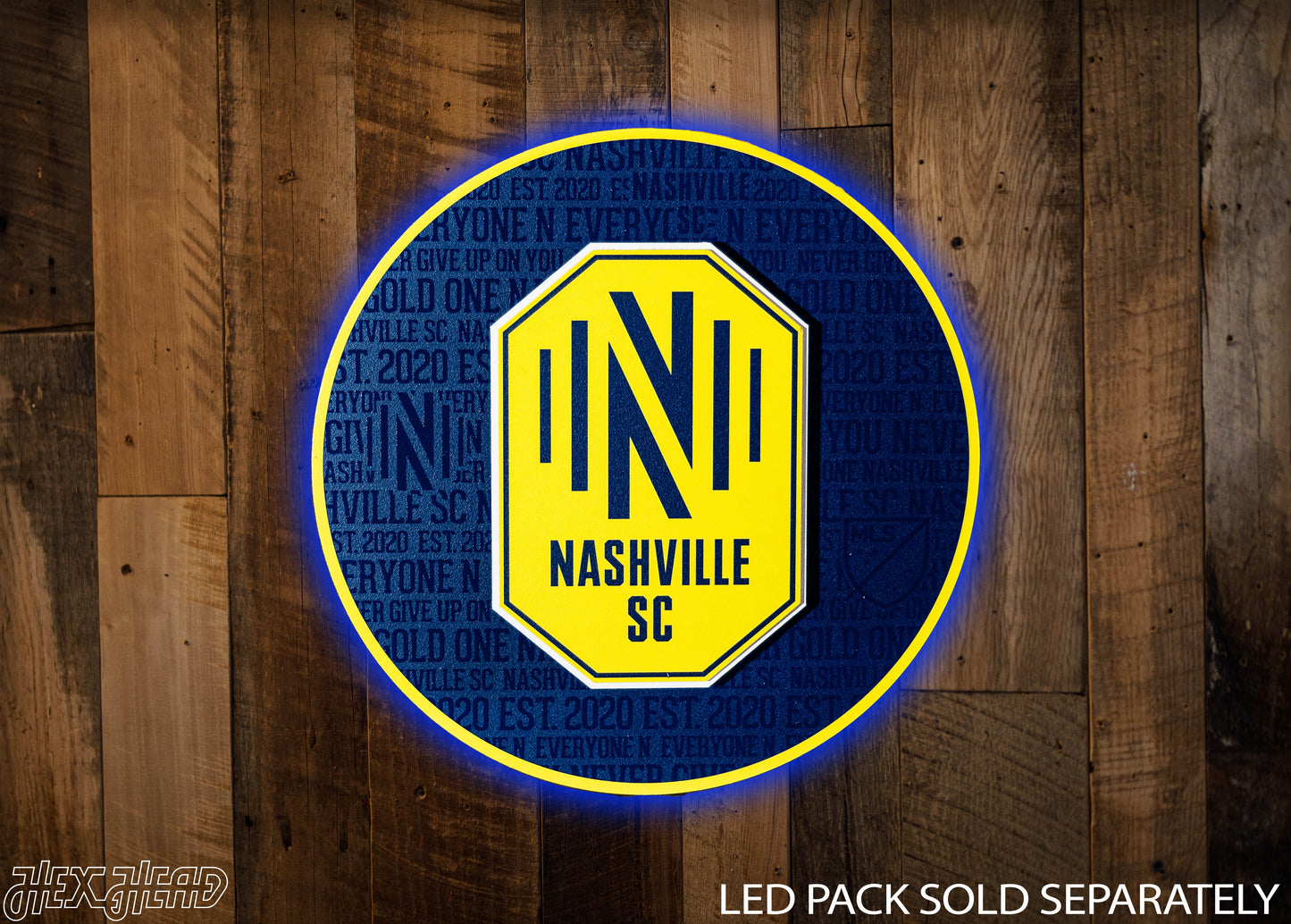 Nashville SC CRAFT SERIES 3D Embossed Metal Wall Art