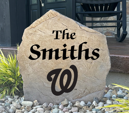 Washington Nationals Design-A-Stone Landscape Art Family Name