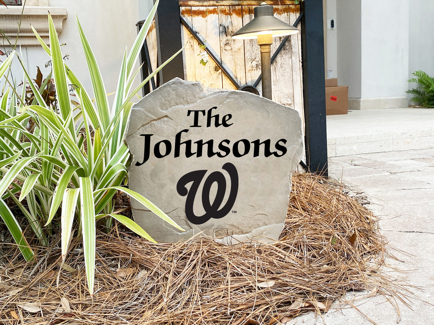 Washington Nationals Design-A-Stone Landscape Art Family Name