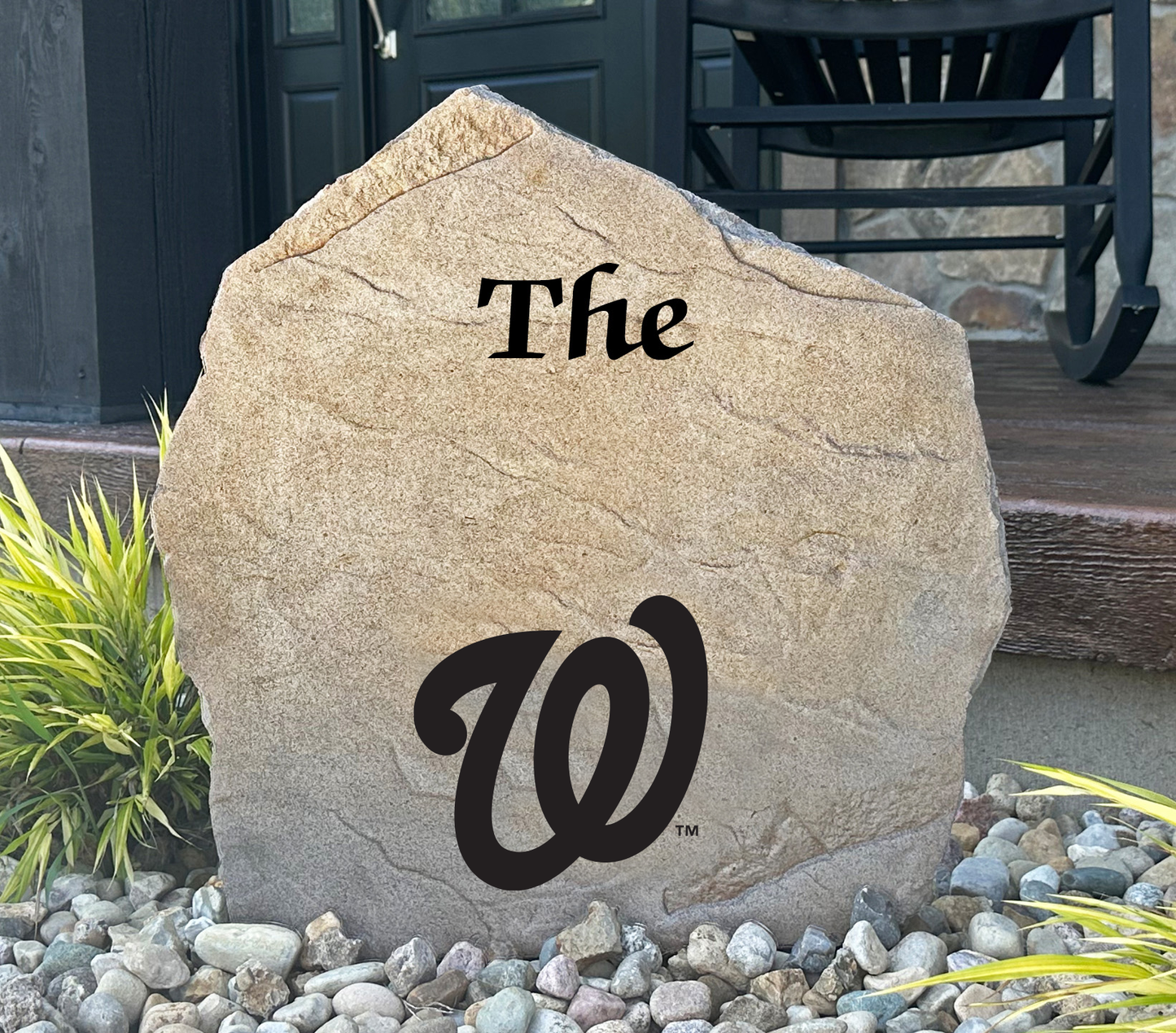 Washington Nationals Design-A-Stone Landscape Art Family Name