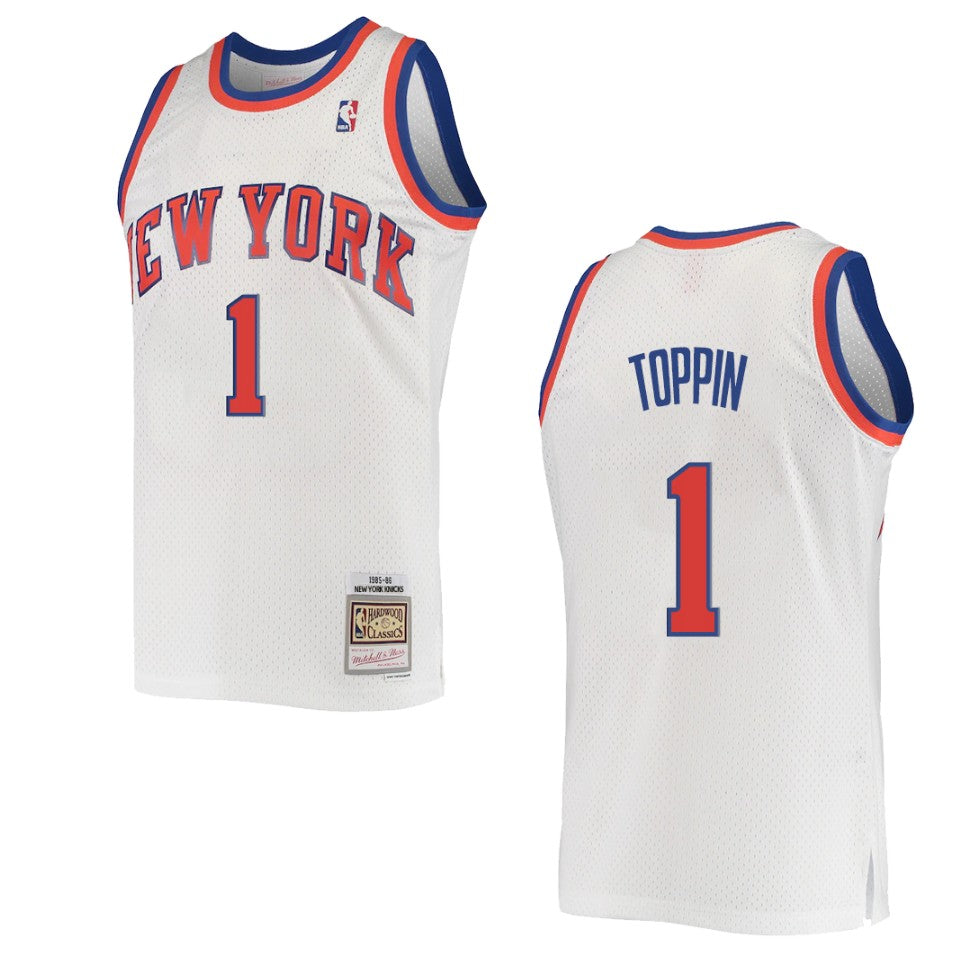 Obi Toppin New York Knicks Hardwood Classics Swingman Jersey White