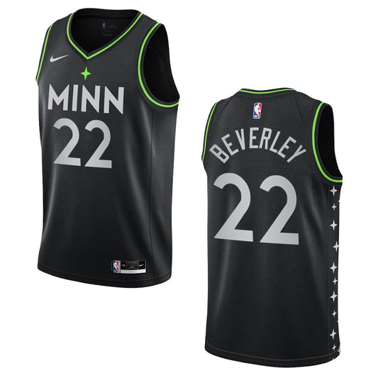 Minnesota Timberwolves Patrick Beverley 2021 City Edition Jersey Black