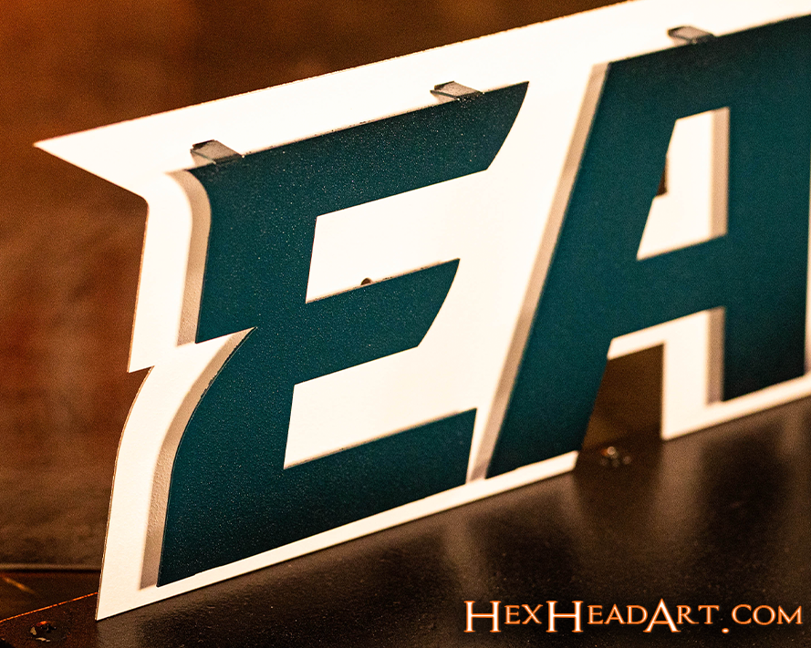 Philadelphia Eagles "EAGLES"  3D Vintage Metal Wall Art