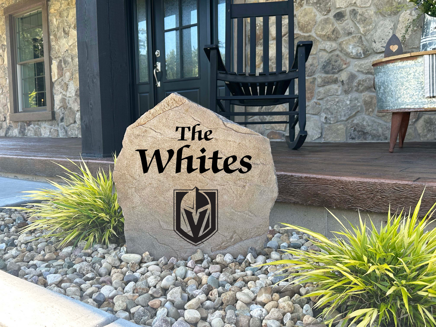 Vegas Golden Knights Design-A-Stone Landscape Art Family Name