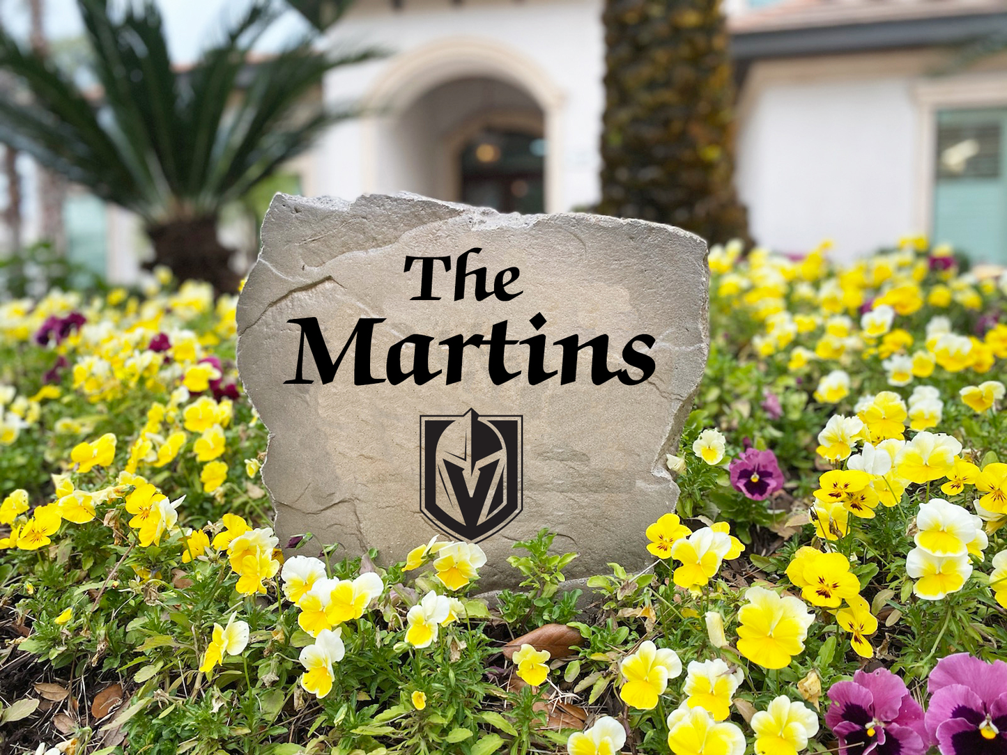 Vegas Golden Knights Design-A-Stone Landscape Art Family Name