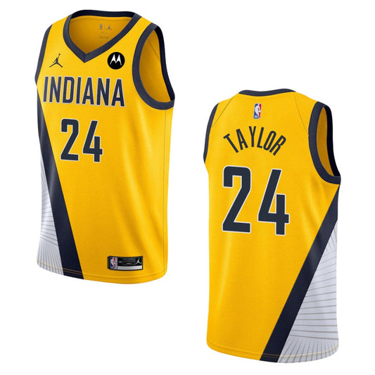 Indiana Pacers Terry Taylor Statement Edition Jersey Gold