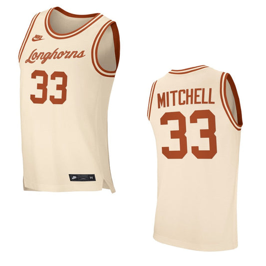 Texas Longhorns Tre Mitchell Retro 2021 Top Transfers Jersey White