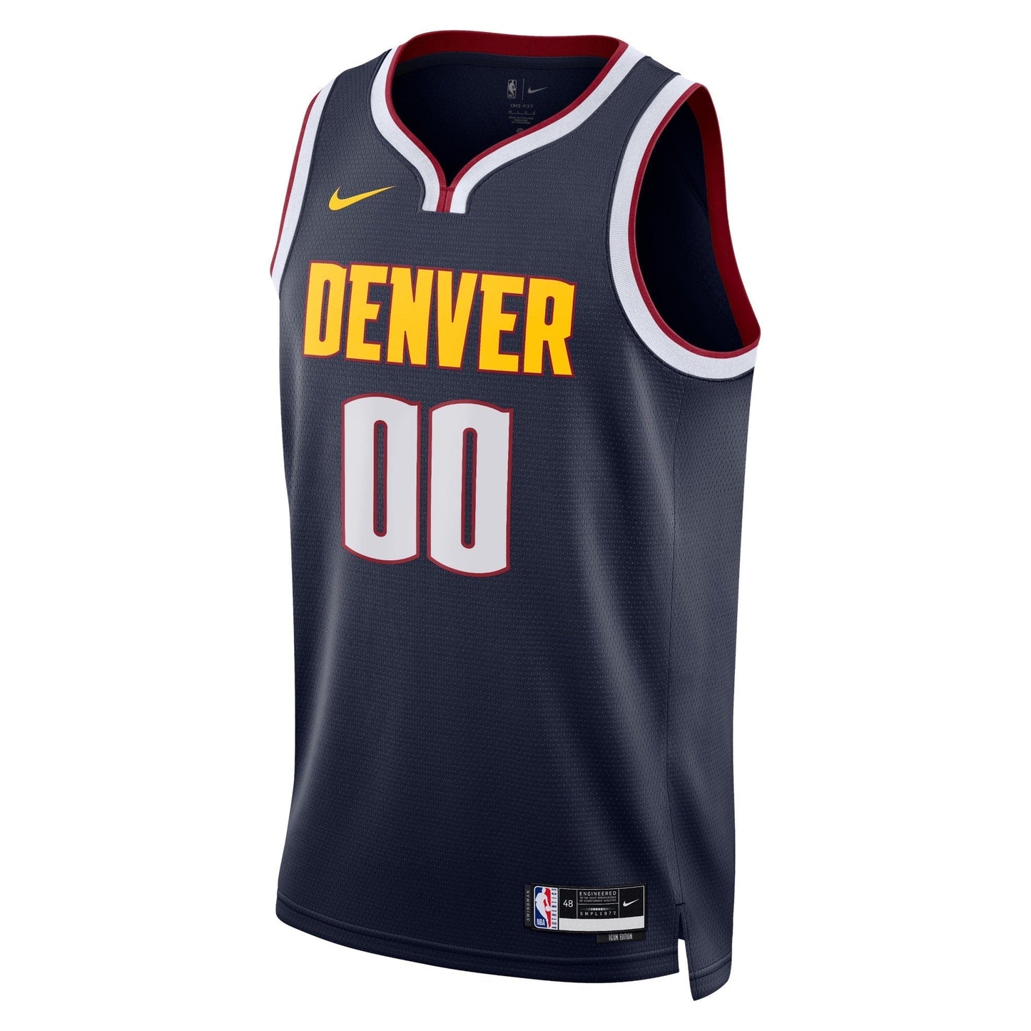 Denver Nuggets Nike Unisex Swingman Custom Jersey Navy - Icon Edition