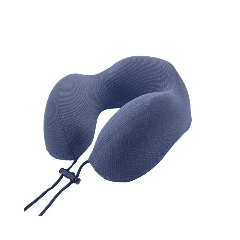 U-Shaped Memory Foam Travel Pillow with Electric Vibration Massage