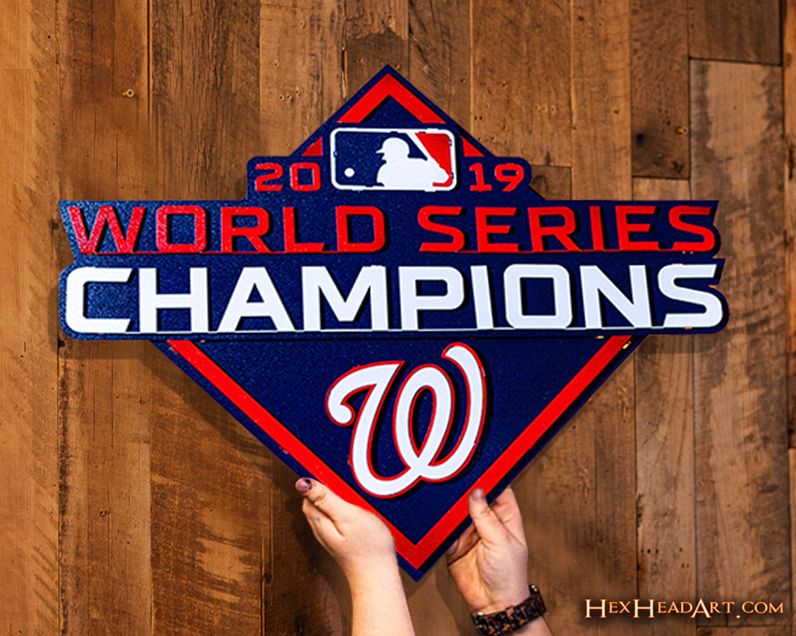 Washington Nationals World Series Champs 2019 3D Metal Wall Art