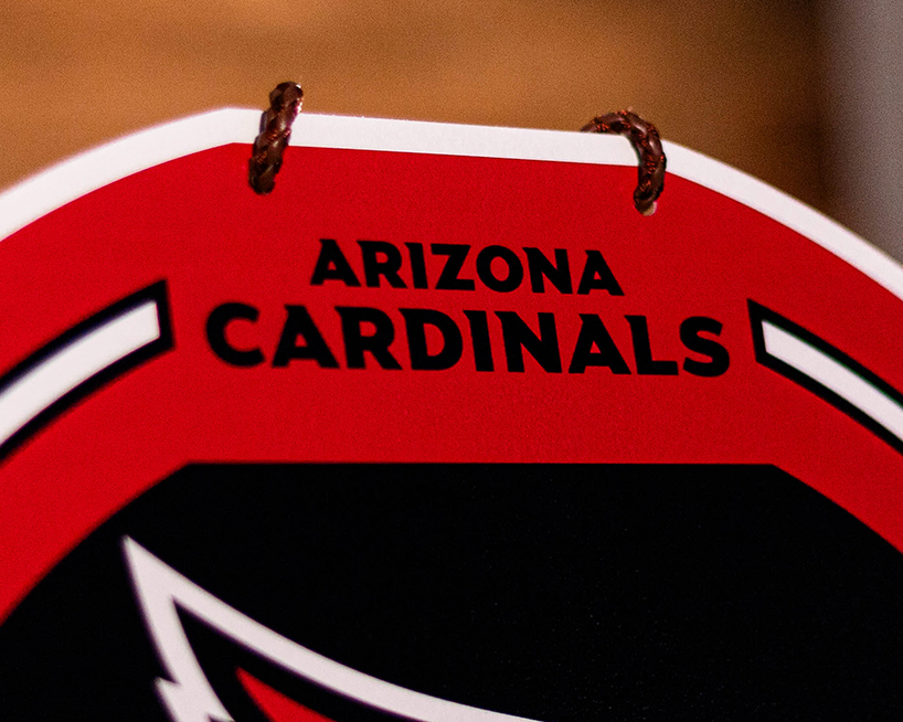 Arizona Cardinals Personalized Monogram Metal Art