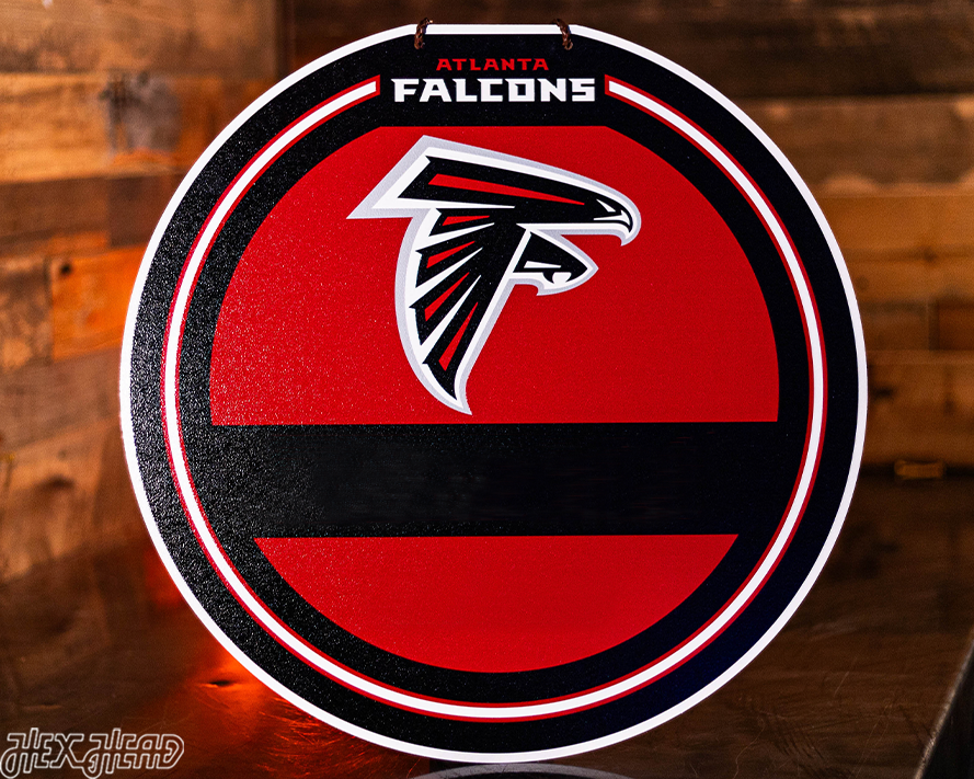 Atlanta Falcons Personalized Monogram Metal Art