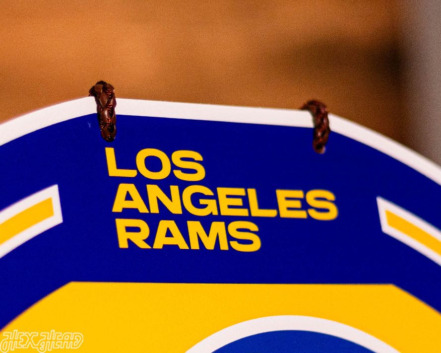 Los Angeles Rams Personalized Monogram Metal Art