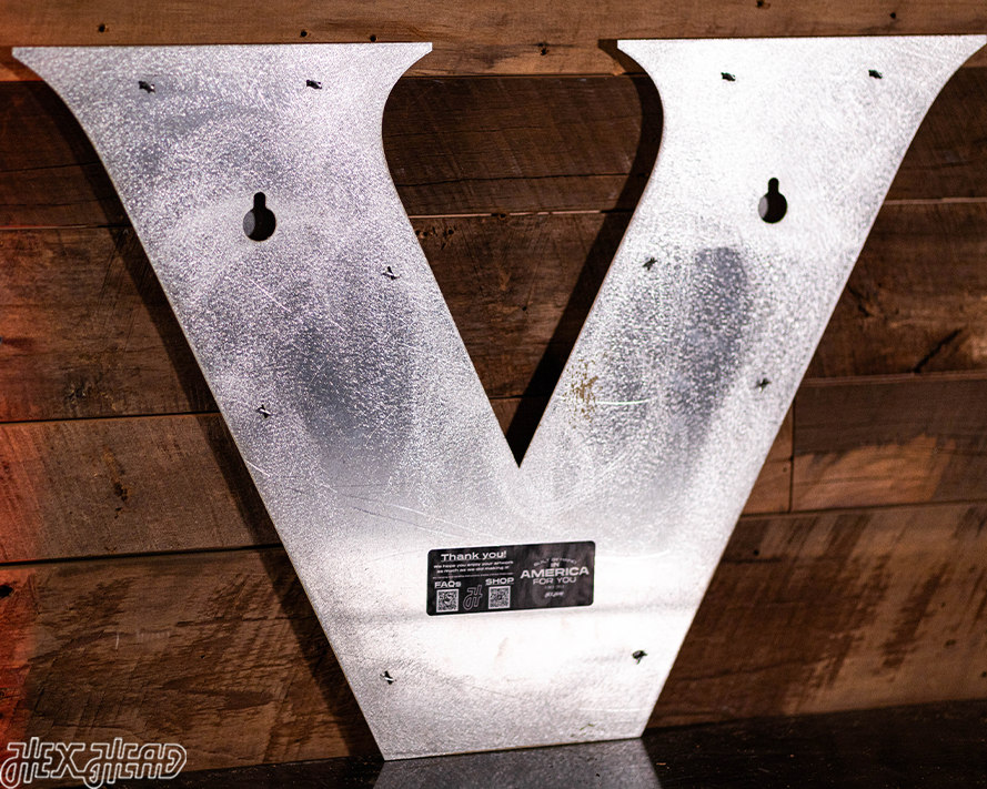 Vanderbilt Commodores "V" 3D Vintage Metal Wall Art